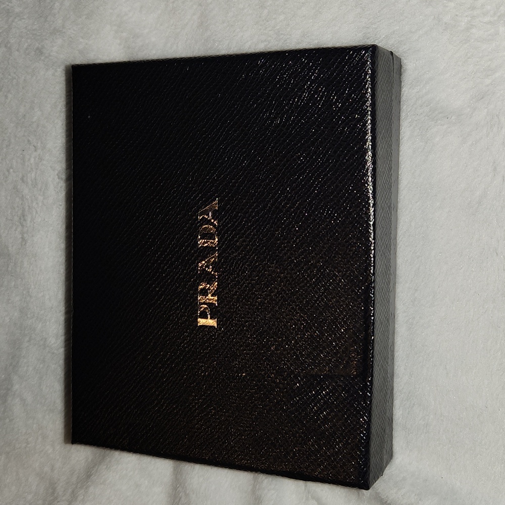 Prada Black and Gold Wallet